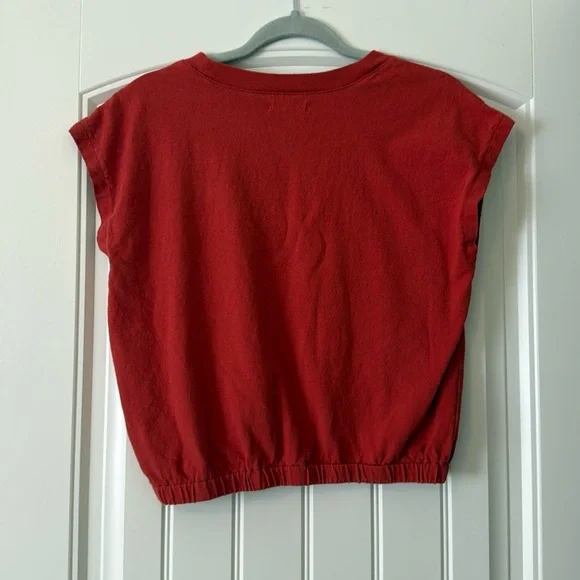 Women’s Red/Orange Madewell Muscle Tee - Picture 5 of 6